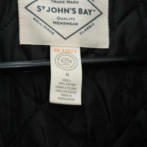 St. Johns Bay Quilted Line Flannel Shirt Jacket M - Picture 2 of 6